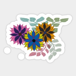 Peaceful Flowers Sticker